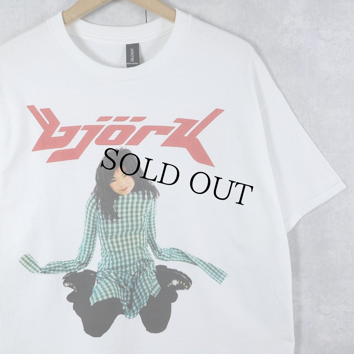 画像1: Bjork ミュージシャン プリントTシャツ L (1)