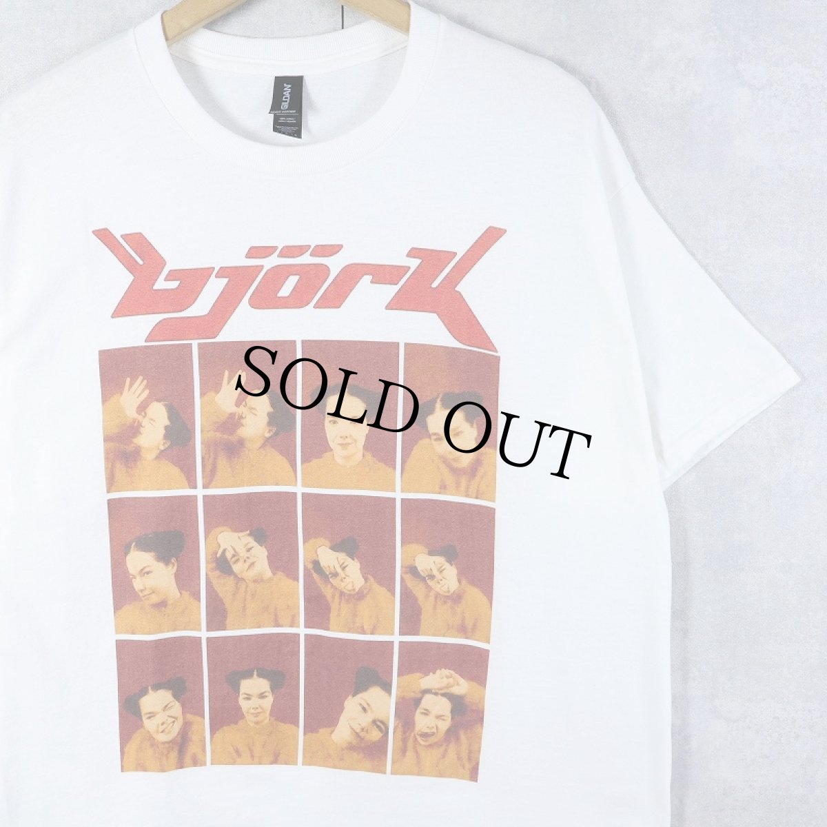 画像1: Bjork ミュージシャン プリントTシャツ L (1)