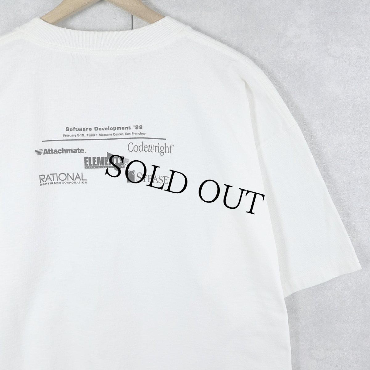 画像2: 90's Software Development '98 レンチキュラー ギミックTシャツ XL (2)