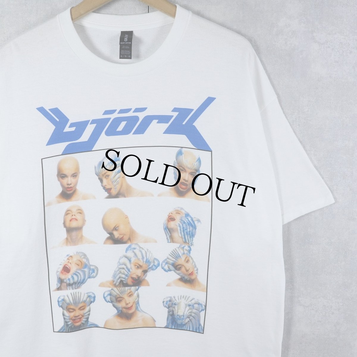 画像1: Bjork ミュージシャン プリントTシャツ XL (1)
