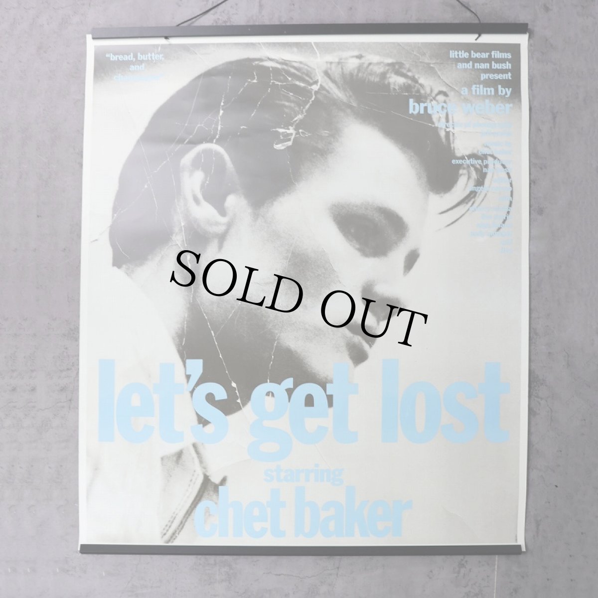 画像1: 1988 BRUCE WEBER "let's get lost starring chet baker" Poster (1)