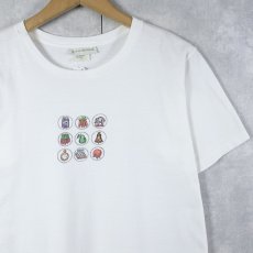 画像1: 90's BANANA REPUBLIC USA製 イラストプリントTシャツ L (1)