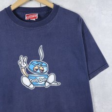 画像1: 90's Shorty's USA製 "Doh-Doh" キャラクタープリントTシャツ NAVY L (1)