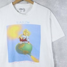 画像1: 90's Jim Warren USA製 "Earth Love It Or Lose It" アートプリントTシャツ L (1)