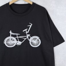 画像1: LOWRIDER 自転車プリントTシャツ BLACK (1)
