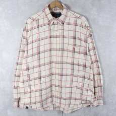画像1: 90's〜 RALPH LAUREN "SPORTSMAN" チェック柄 ヘビーネルシャツ L (1)