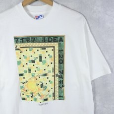 画像1: 90's USA製 "アイデア 120号" Design by Charles White III マガジンプリントTシャツ L (1)
