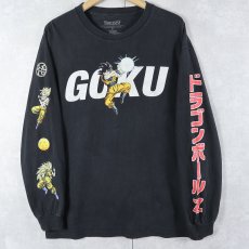 画像1: DRAGONBALL Z アニメプリントロンT BLACK L (1)