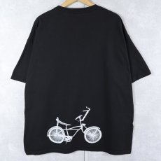 画像2: LOWRIDER 自転車プリントTシャツ BLACK (2)
