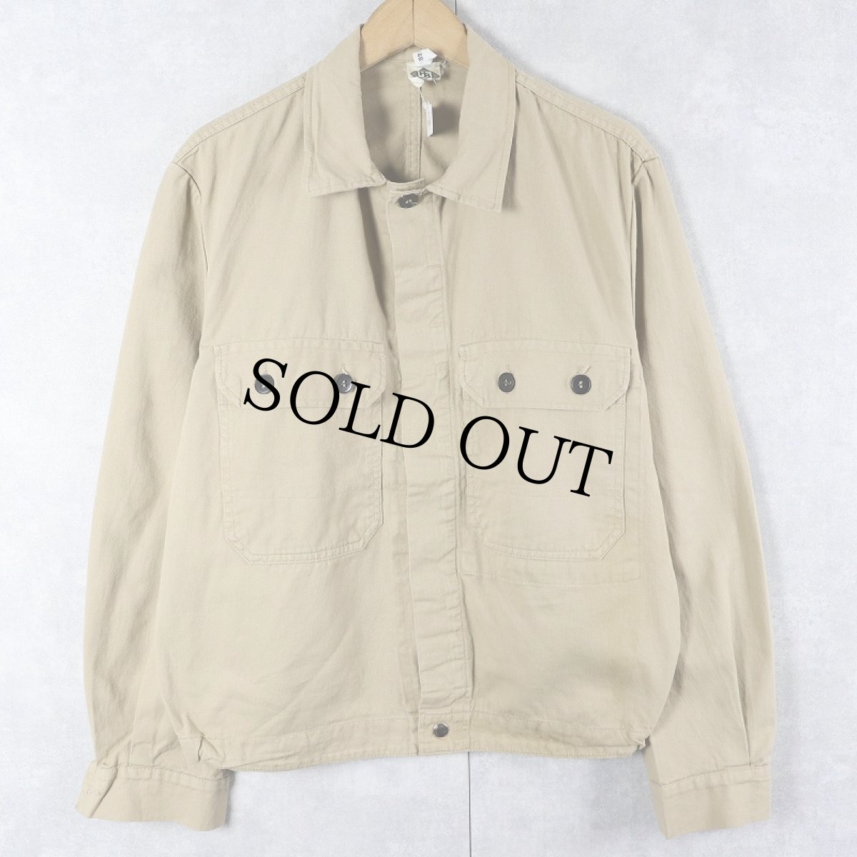 画像1: UNKNOWN コットンワークシャツジャケット SIZE48 (1)
