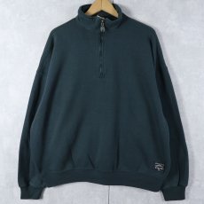 画像1: 90's RUSSELL ATHLETIC USA製 ハーフジップ 無地スウェット XXL (1)