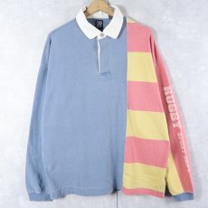 画像1: 90's GAP "RUGBY SPORT DEPT." 切り替えデザイン コットンラガーシャツ L (1)