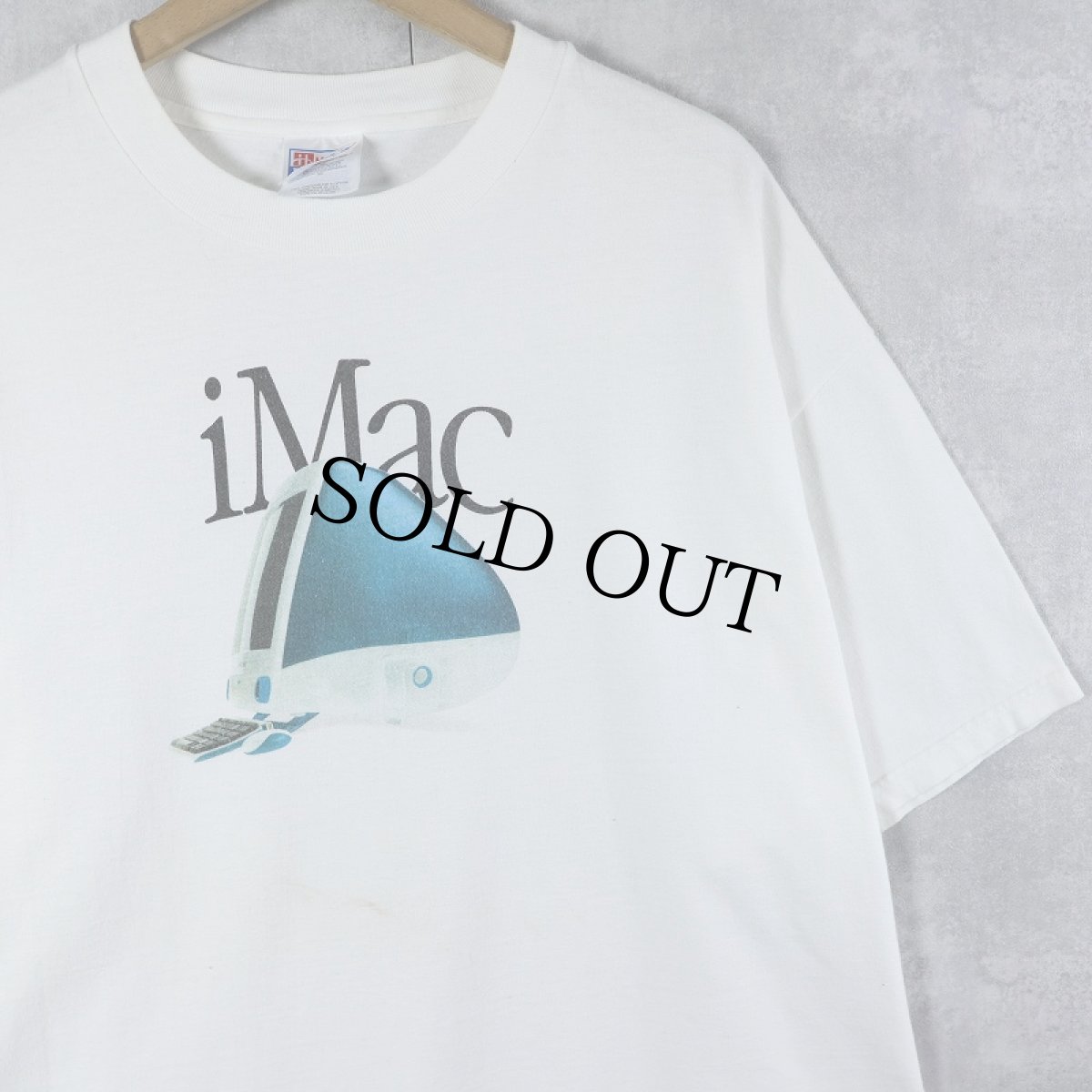 画像1: Apple iMac "Think different." 企業ロゴプリントTシャツ XL (1)