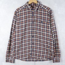 画像1: 2019AW Patagonia "ORGANIC COTTON" チェック柄 ネルシャツ M (1)