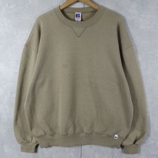 画像1: 90's RUSSELL ATHLETIC USA製 前V 無地スウェット XL (1)
