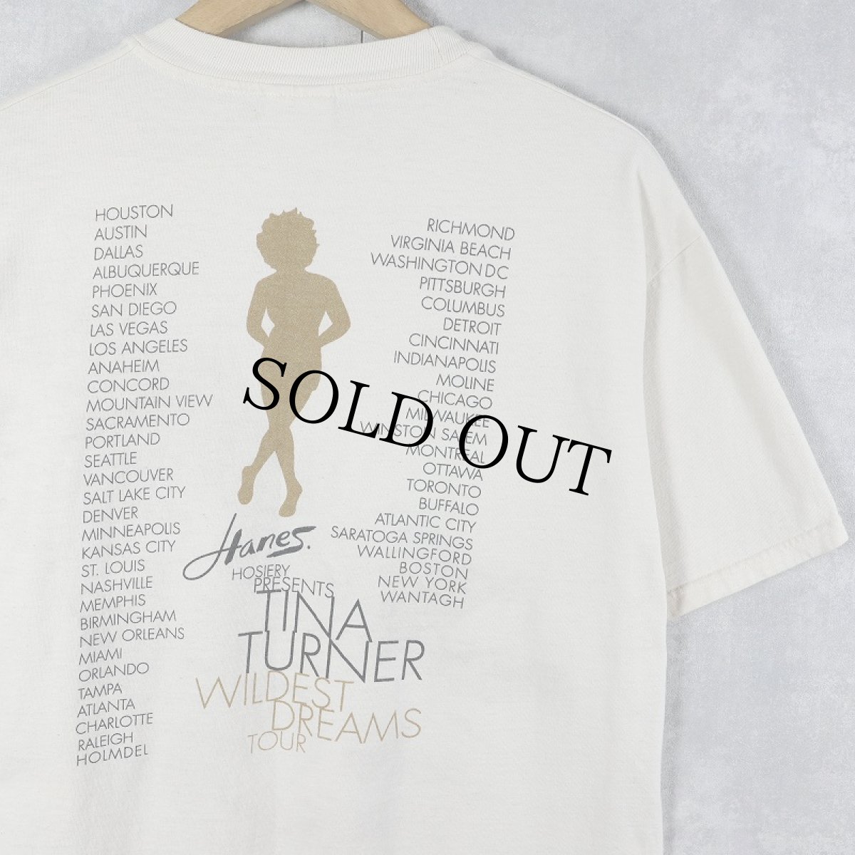 画像2: 90〜2000's TINA TURNER "Wildest Dreams" ツアープリントTシャツ L (2)