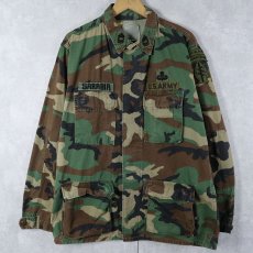 画像1: 80's U.S.ARMY ウッドランドカモ柄 BDUジャケット MEDIUM-LONG (1)