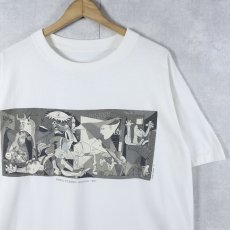 画像1: 90's Pablo Picasso "Guernica" アートプリントTシャツ (1)