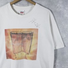 画像1: 90's The Fixx USA製 "Elemental" サイン入り ロックバンドアルバムTシャツ XL (1)