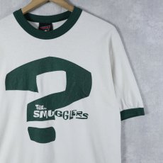 画像1: 90's〜 The Smugglers ロックバンド プリントリンガーTシャツ L (1)