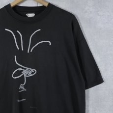 画像1: James Joyce 小説家 アートプリントTシャツ BLACK (1)