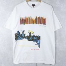 画像1: Frank Lloyd Wright 建築家 アートプリントTシャツ M (1)