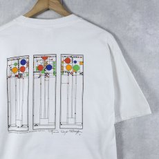 画像2: Frank Lloyd Wright 建築家 アートプリントTシャツ M (2)