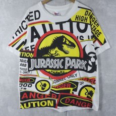 画像1: 90's JURASSIC PARK USA製 映画大判プリントTシャツ XL (1)