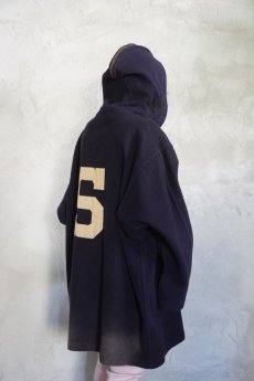 画像1: 30〜40's SHENK & TITTLE SPORT ハーフジップ ウールアスレチックパーカー NAVY L (1)