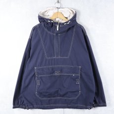 画像1: 90's GAP コットンアノラックパーカー NAVY M (1)