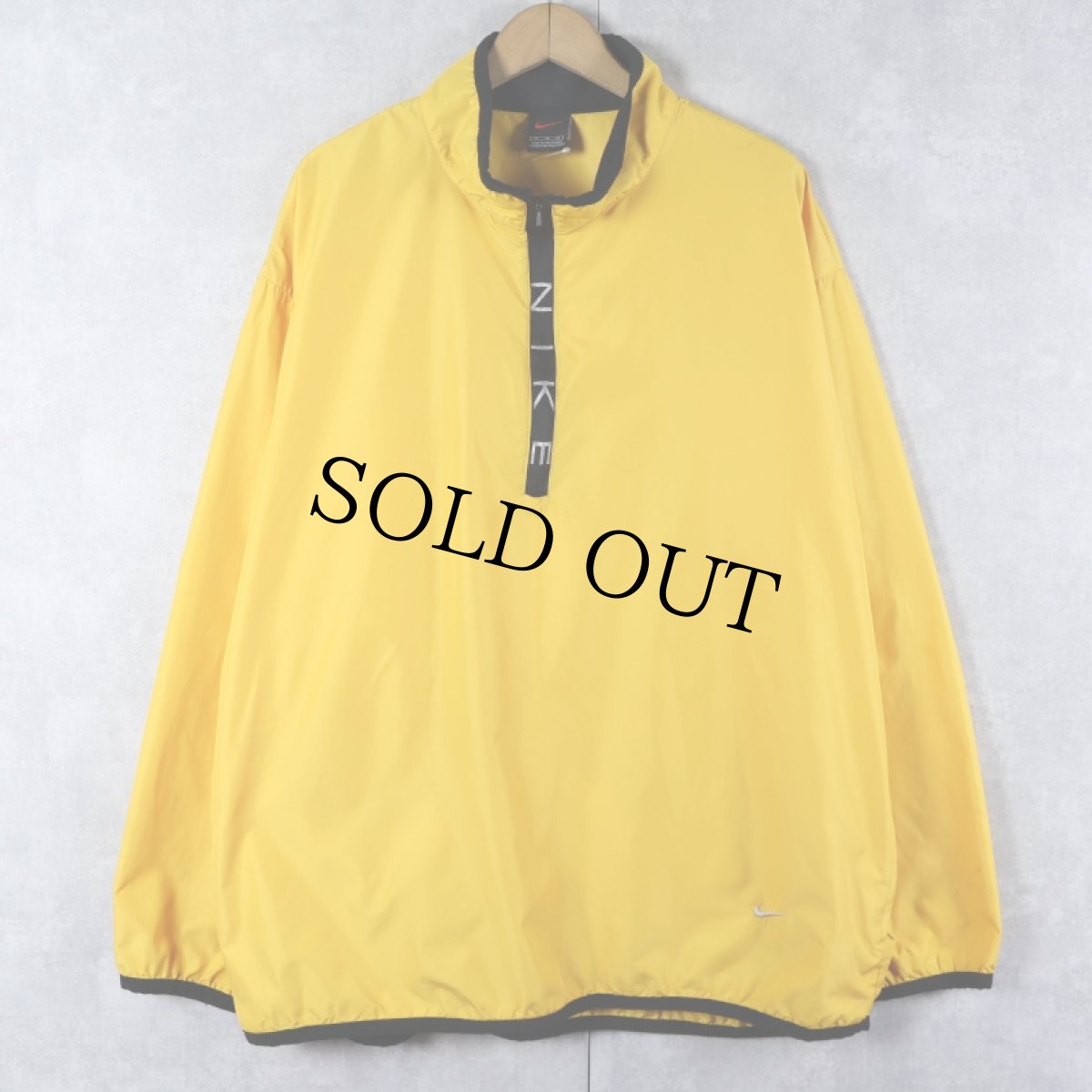 画像1: NIKE ハーフジップ ポリエステルジャケット XL (1)