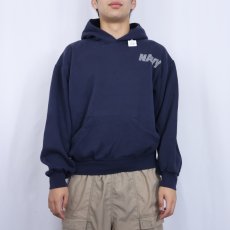 画像3: SOFFE USA製 "NAVY" リフレクタープリントスウェットフーディー NAVY M (3)