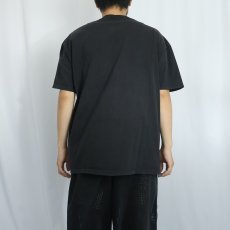 画像3: 90〜2000's Hanes 無地ポケットTシャツ BLACK L (3)