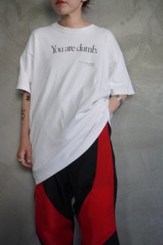 画像1: 90's "You are dumb." プリントTシャツ XL (1)
