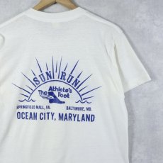 画像2: 80's NIKE 社外タグ "SUN RUN" プリントTシャツ L (2)