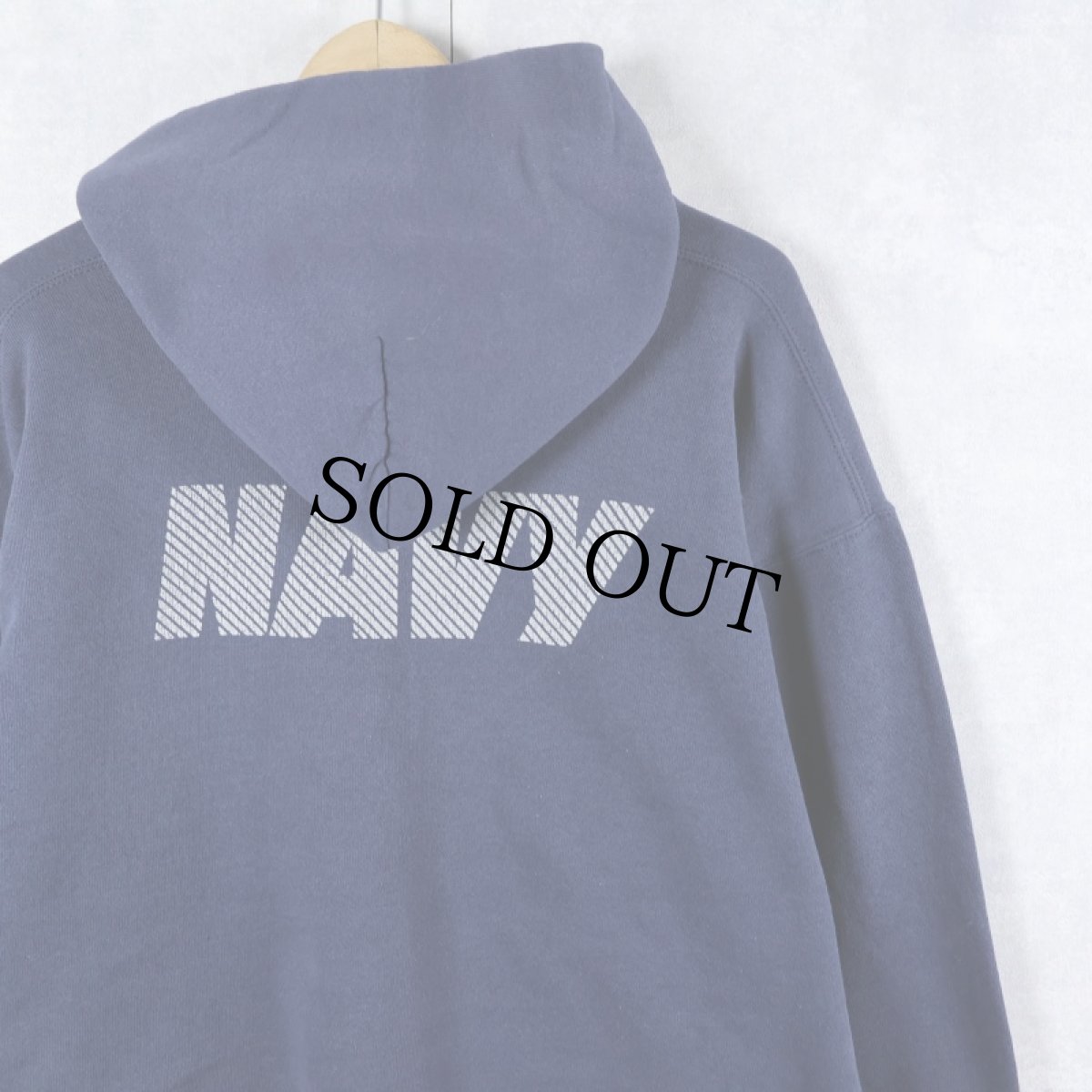 画像2: SOFFE USA製 "NAVY" リフレクタープリントスウェットフーディー NAVY M (2)