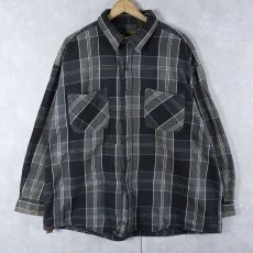 画像1: 90's St John's Bay チェック柄 ヘビーネルシャツ 2XL (1)