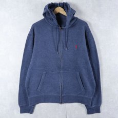 画像1: Ralph Lauren ロゴ刺繍 スウェットジップパーカー (1)