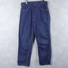 画像1: 70〜80's Montgomery Ward デニムペインターパンツ W33 (1)