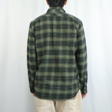 画像3: FILSON オンブレーチェック柄 ヘビーネルシャツ M (3)