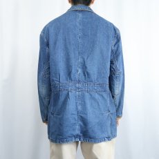 画像3: Willis&Geiger エルボーパッチ付き デニムテーラードジャケット L (3)