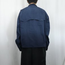 画像3: POLO Ralph Lauren ロゴ刺繍 コットンスイングトップ NAVY XL (3)