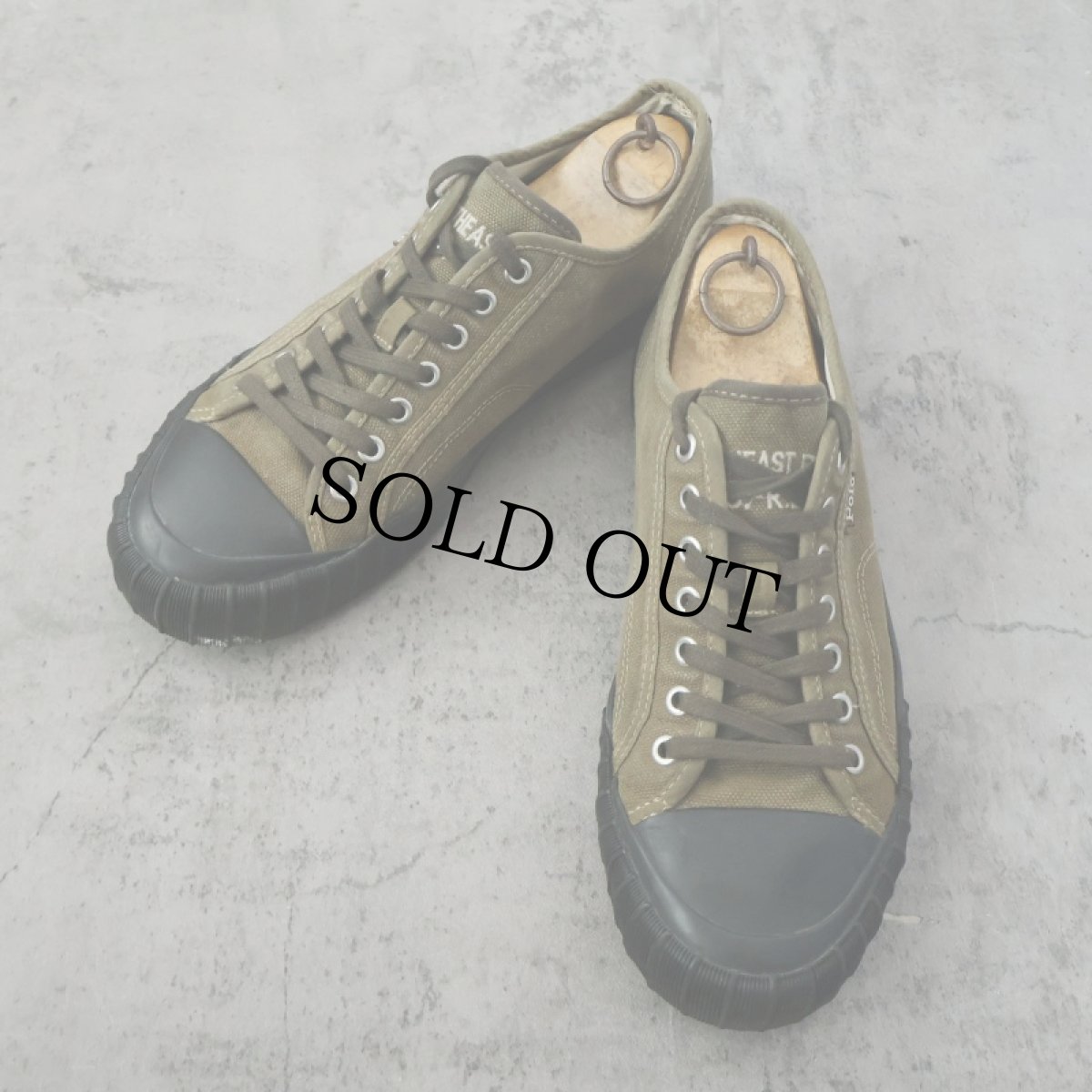 画像1: POLO Ralph Lauren "XANDER CANVAS LOW" KHAKI 27cm (1)