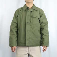 画像2: 70's U.S.NAVY A-2 デッキジャケット DEADSTOCK MEDIUM (2)