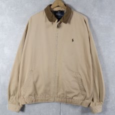 画像1: POLO Ralph Lauren ロゴ刺繍 コットンツイル スイングトップ L (1)