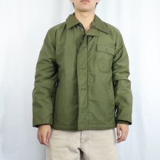 画像2: 70's U.S.NAVY A-2 デッキジャケット DEADSTOCK MEDIUM (2)