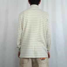 画像3: 90's L.L.Bean タートルネック ボーダー柄ロンT (3)