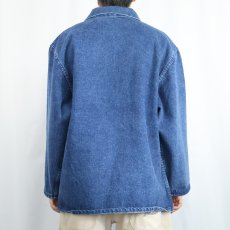 画像3: CORNWALL FRANCE製 デニムフィッシャーマンスモック SIZE50 (3)