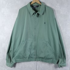 画像1: POLO Ralph Lauren ロゴ刺繍 コットンツイル スイングトップ XXL (1)