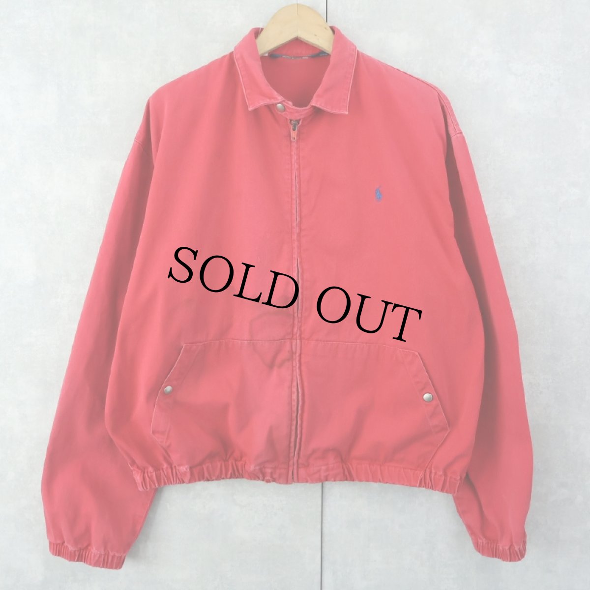 画像1: 90's POLO Ralph Lauren ロゴ刺繍 コットンスイングトップ M (1)